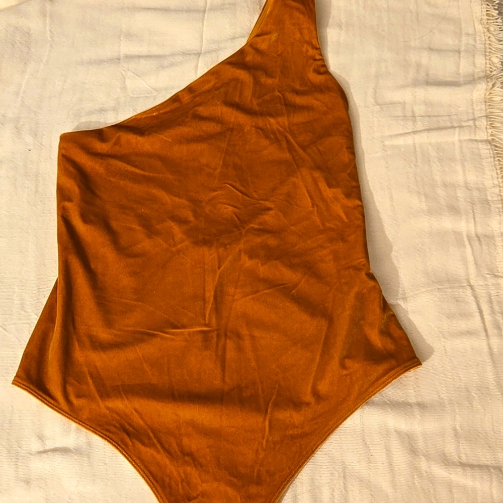 Fabletics Velour Bodysuit Large